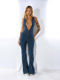 The Heart Denim Jumpsuit