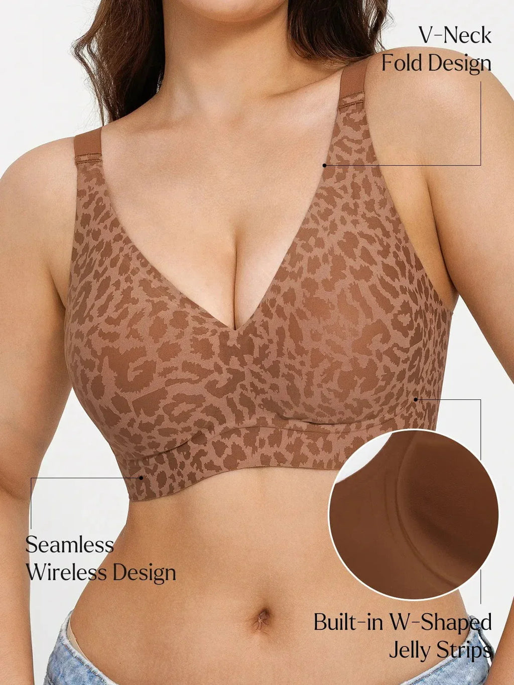Wireless Comfy Push Up Leo Bras - BUY 1 get 2 FREE